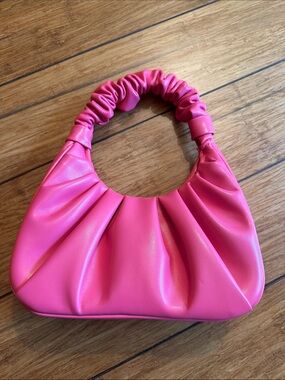 MMS Design Studio Hot Pink Ruched Shoulder Bag